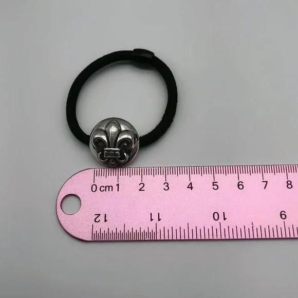 Chrome Hearts Cross Anchor Scout Flower Rubber Band 925 Sterling Silver Bracelet Chrome Hearts Cross Anchor Scout Flower Rubber Band 925  main image 3